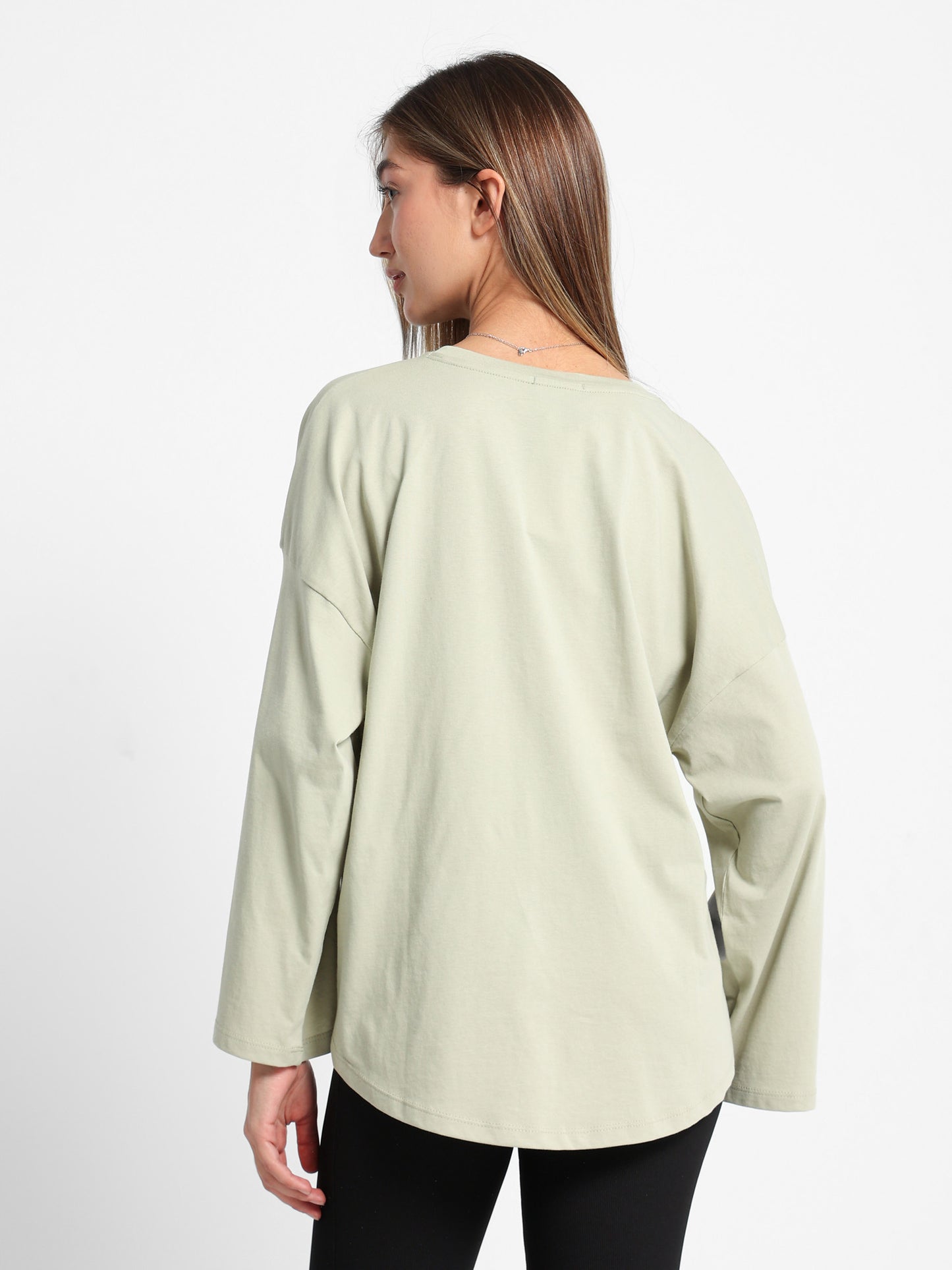 Dropped Shoulder Long Sleeve T-Shirt