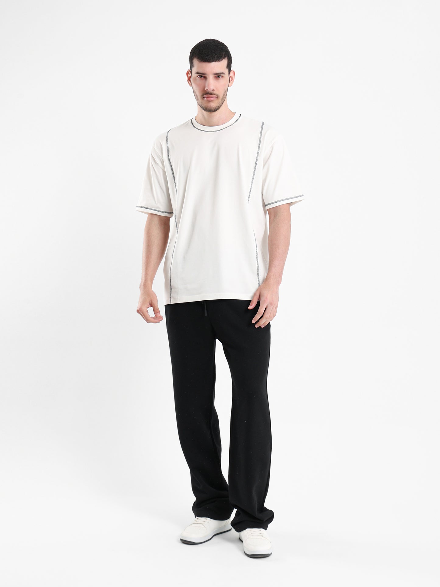 Contrast Stitching T-Shirt