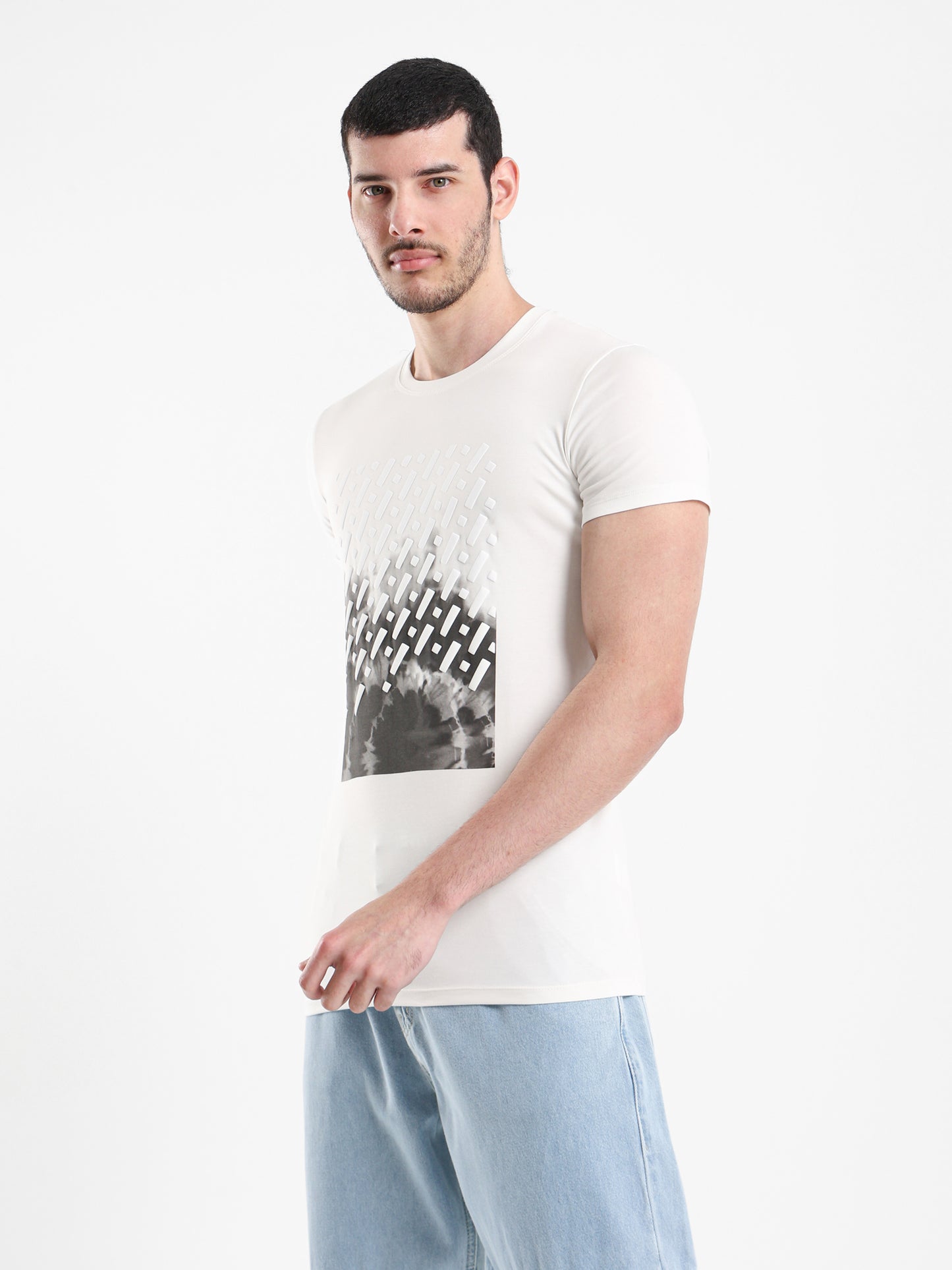Grayscale Faded Grass Regular Fit T-Shirt
