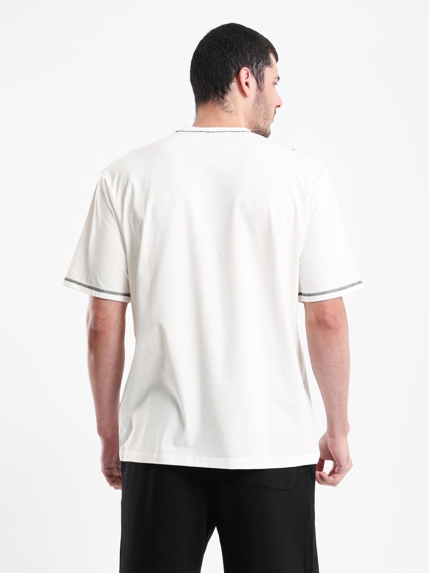 Contrast Stitching T-Shirt