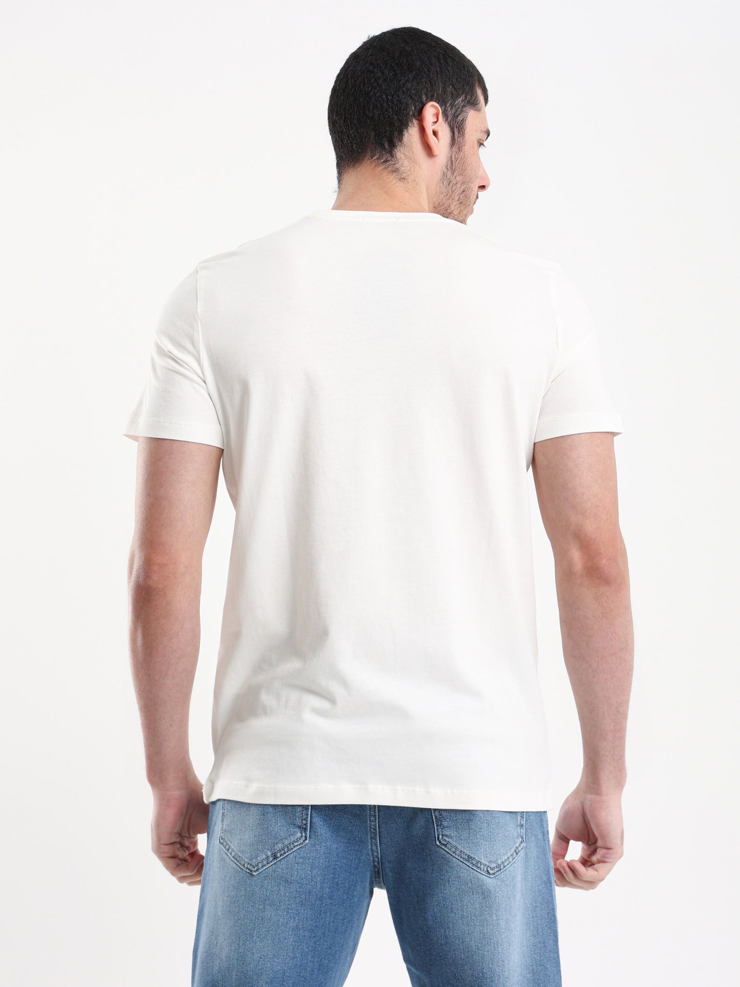 "We are What We Do" Chest Printed T-Shirt