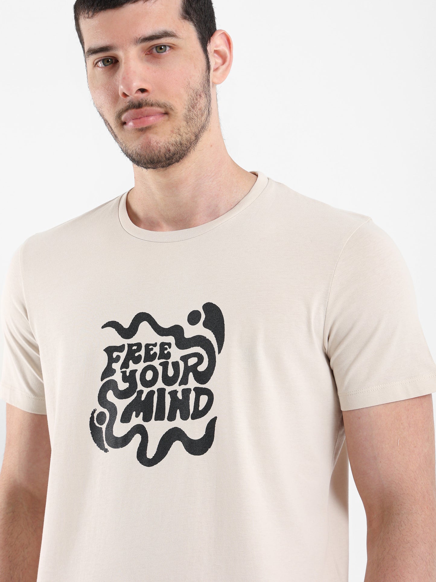 "Free Your Mind" Place Print T-Shirt