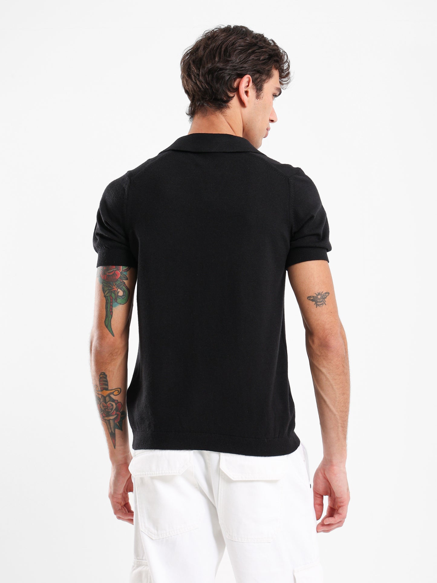 V-Placket Polo Shirt