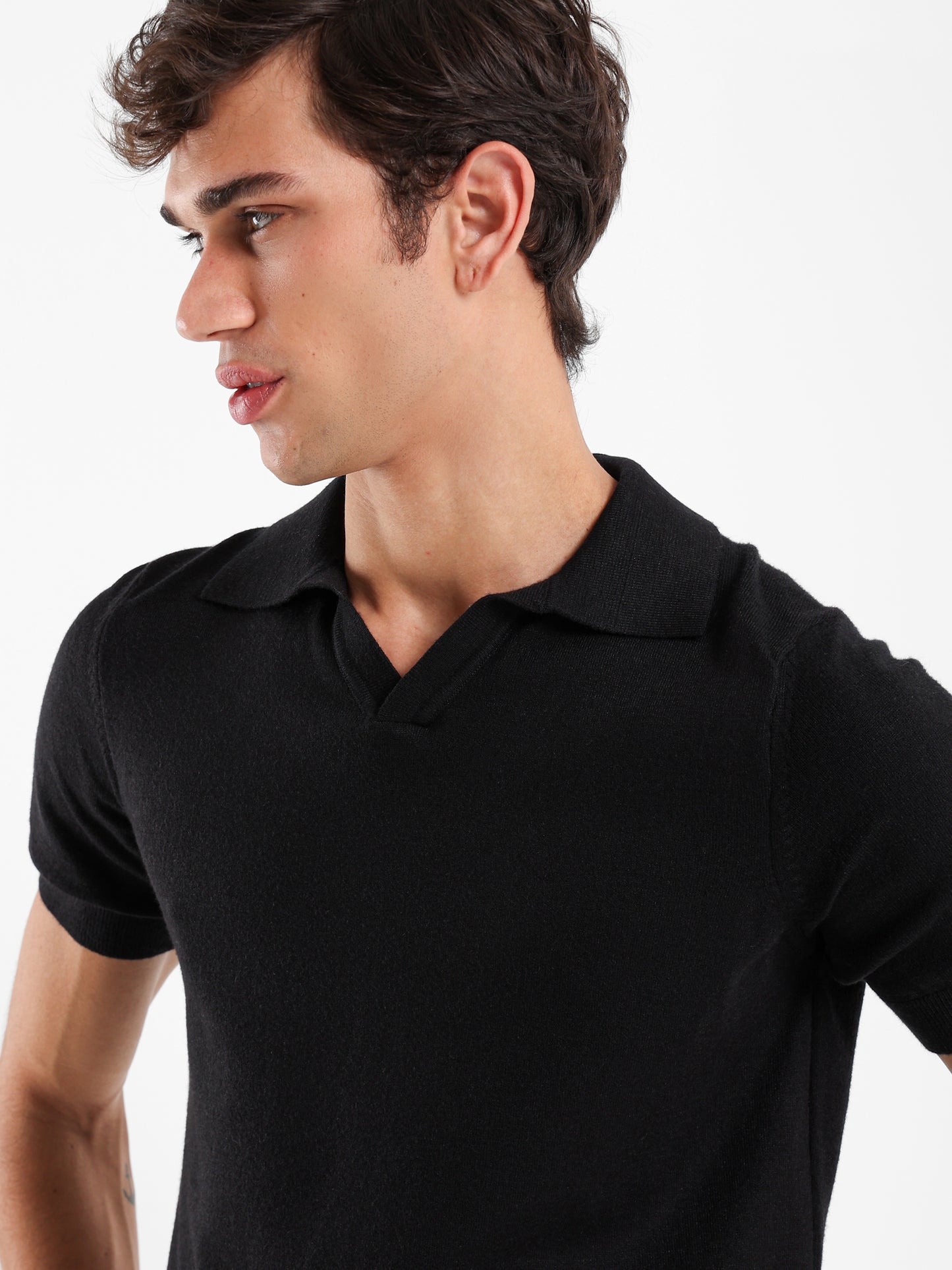 V-Placket Polo Shirt