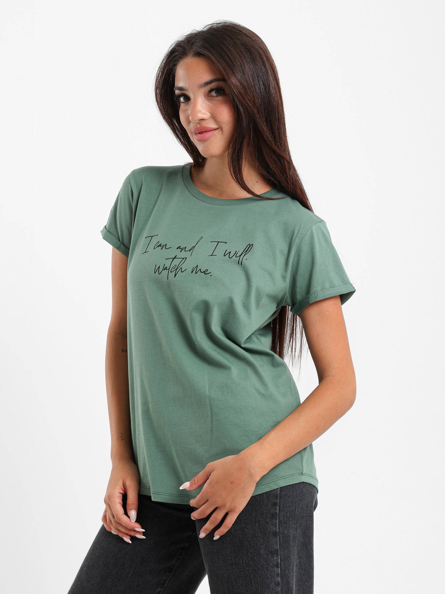 "I Can and I Will" Printed T-shirt