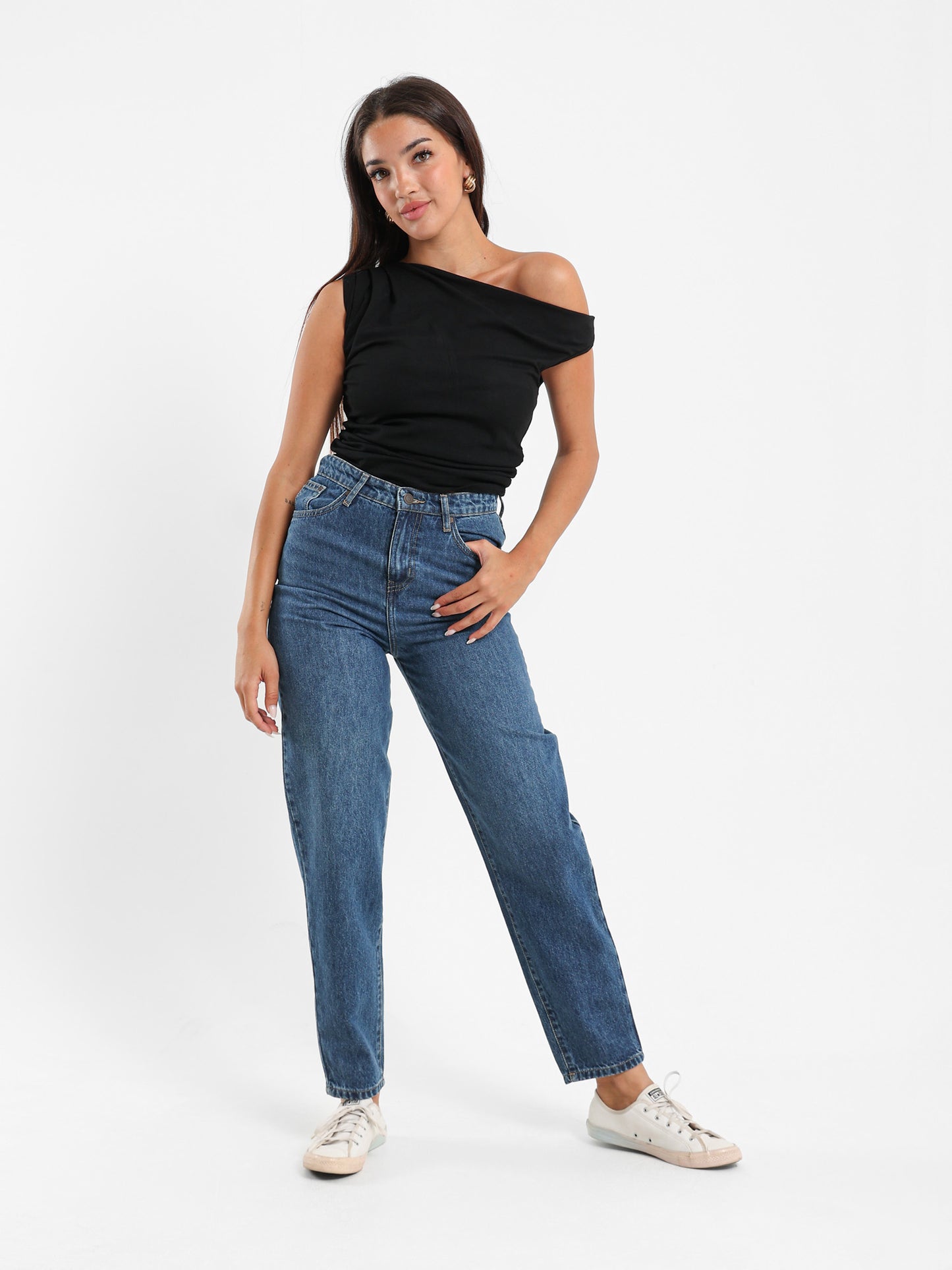 High waist Slouchy Mom Fit Jeans