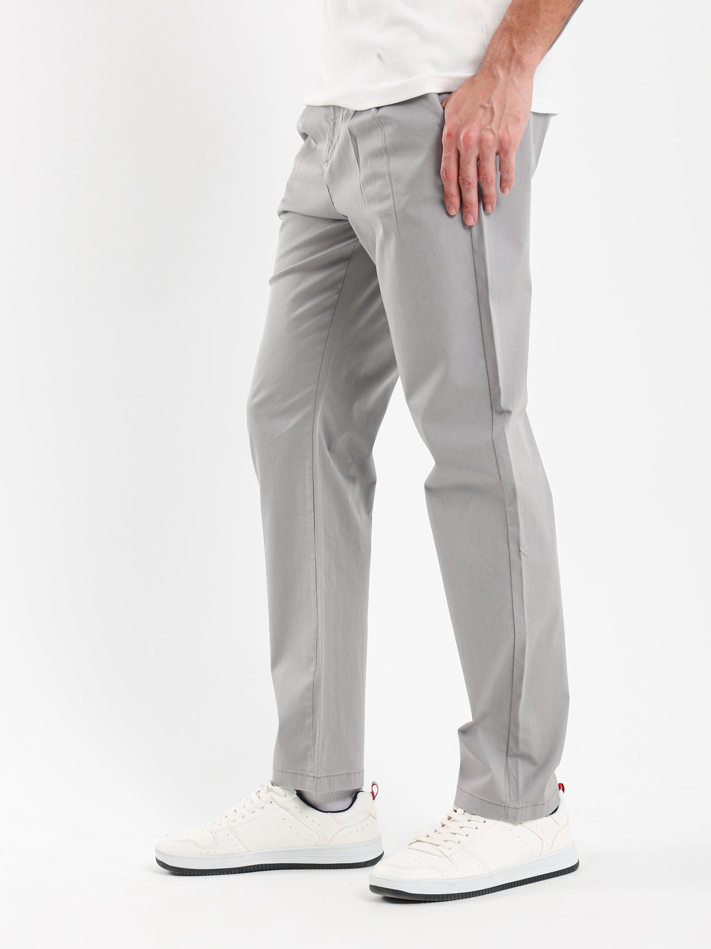 Front Pleated Chino Pants