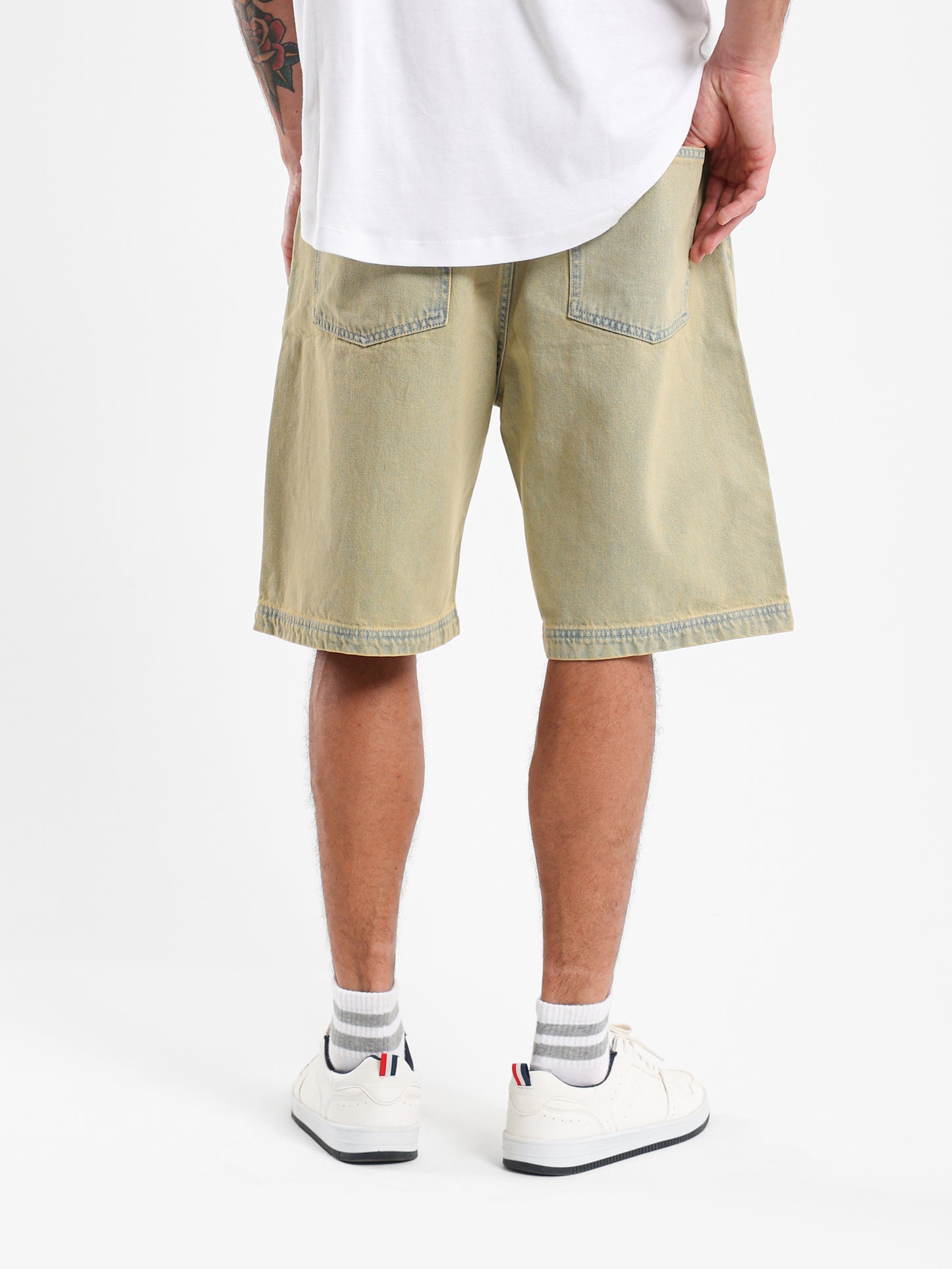 Loose Fit Denim Shorts