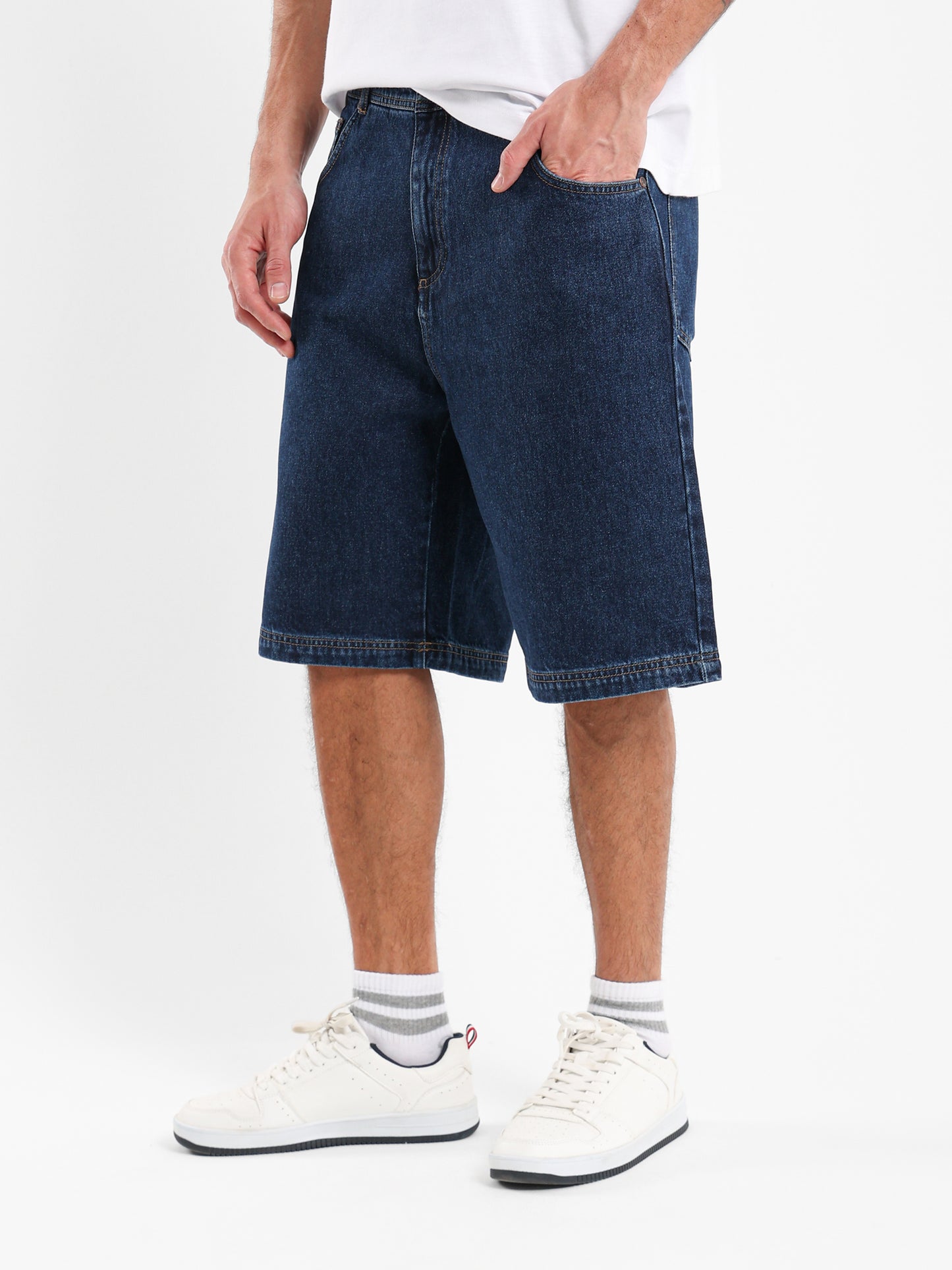 Loose Fit Denim Shorts