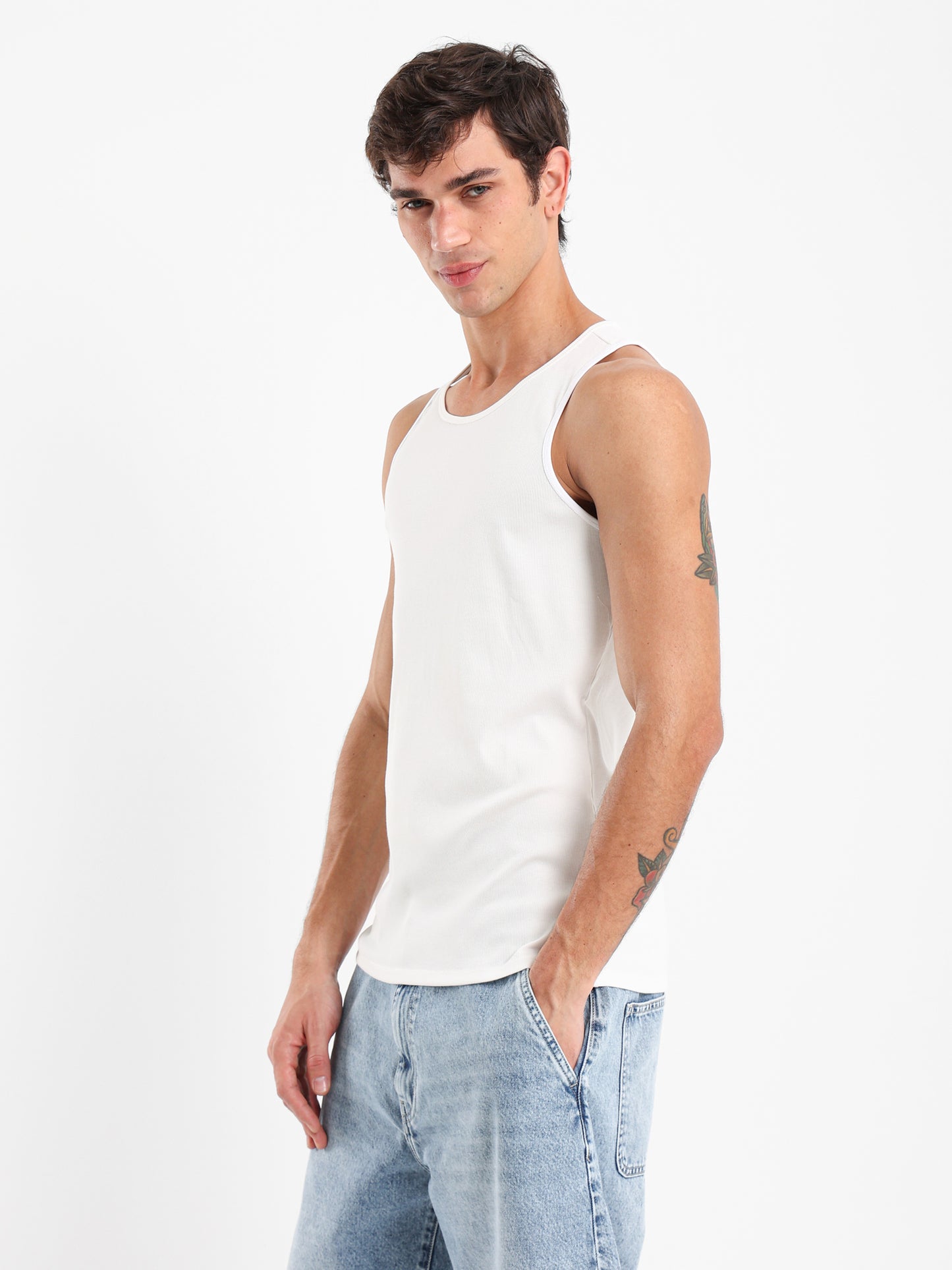 Ribbed Fitted Tank Top
