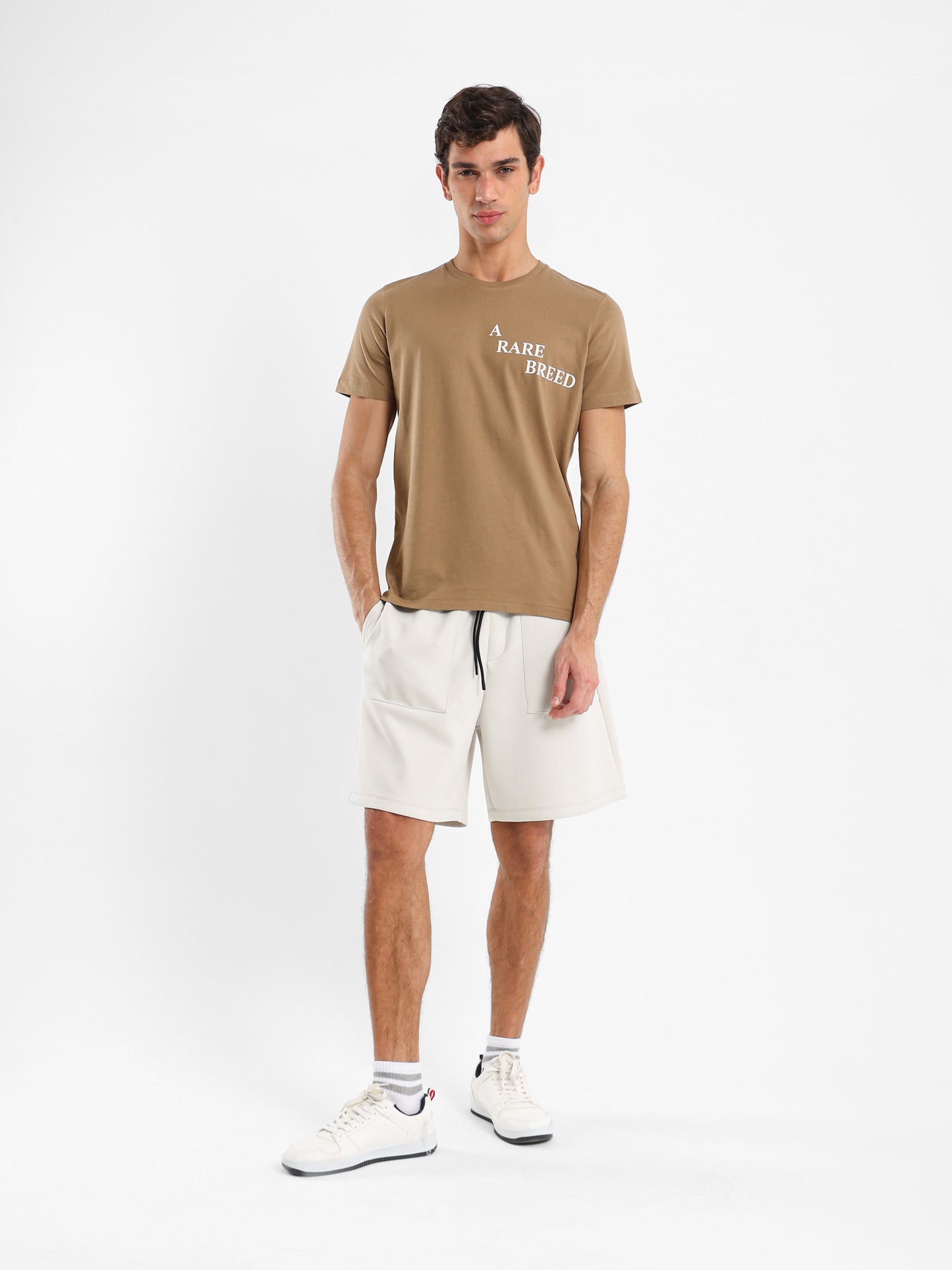 "A Rare Breed" Text Print T-Shirt