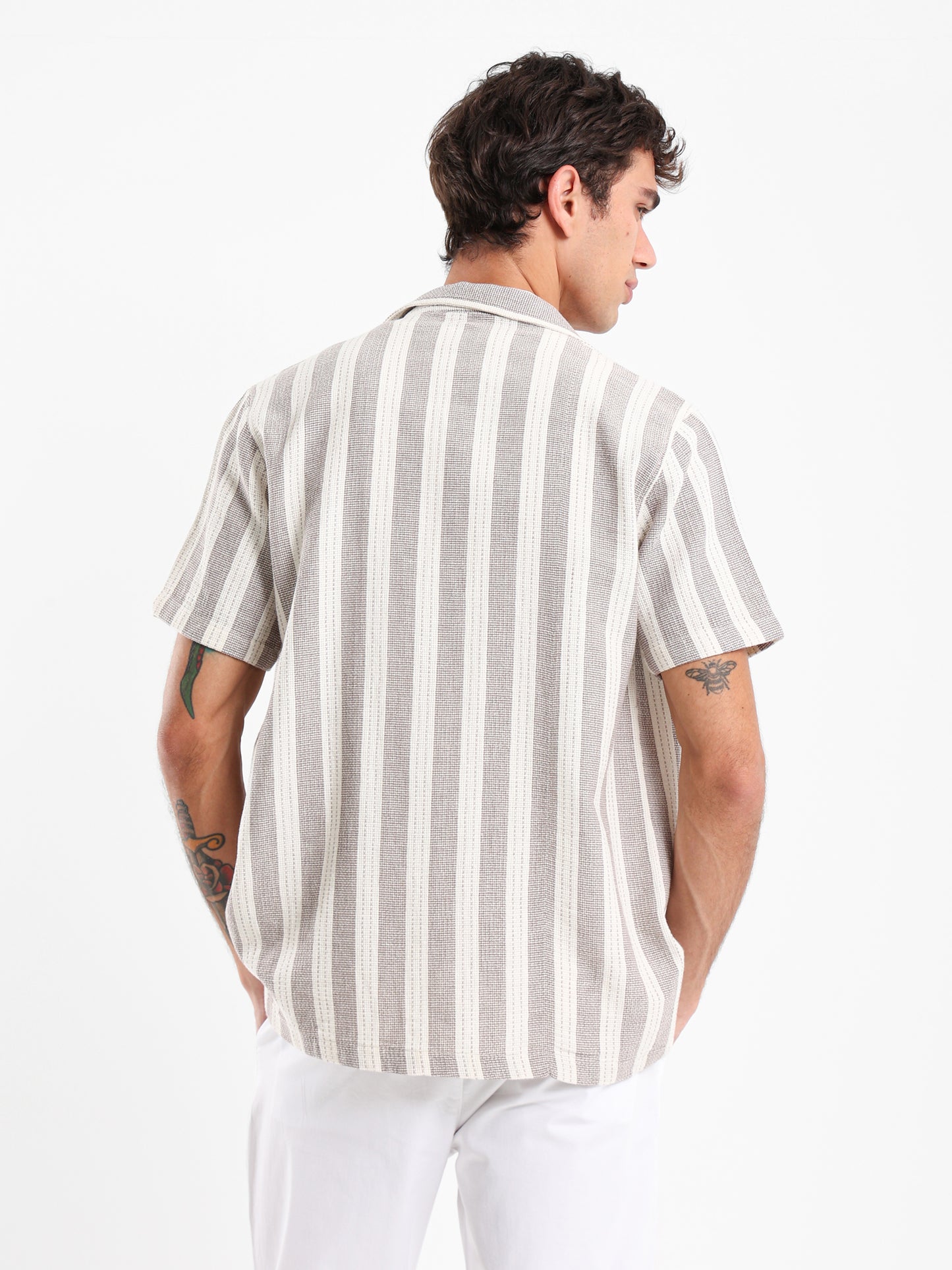 Textured Striped Shirt