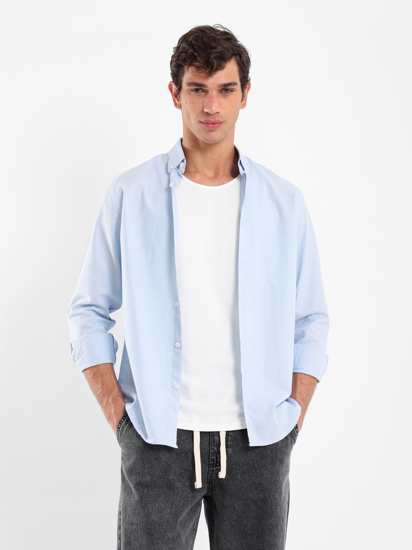 Basic Oxford Solid Shirt