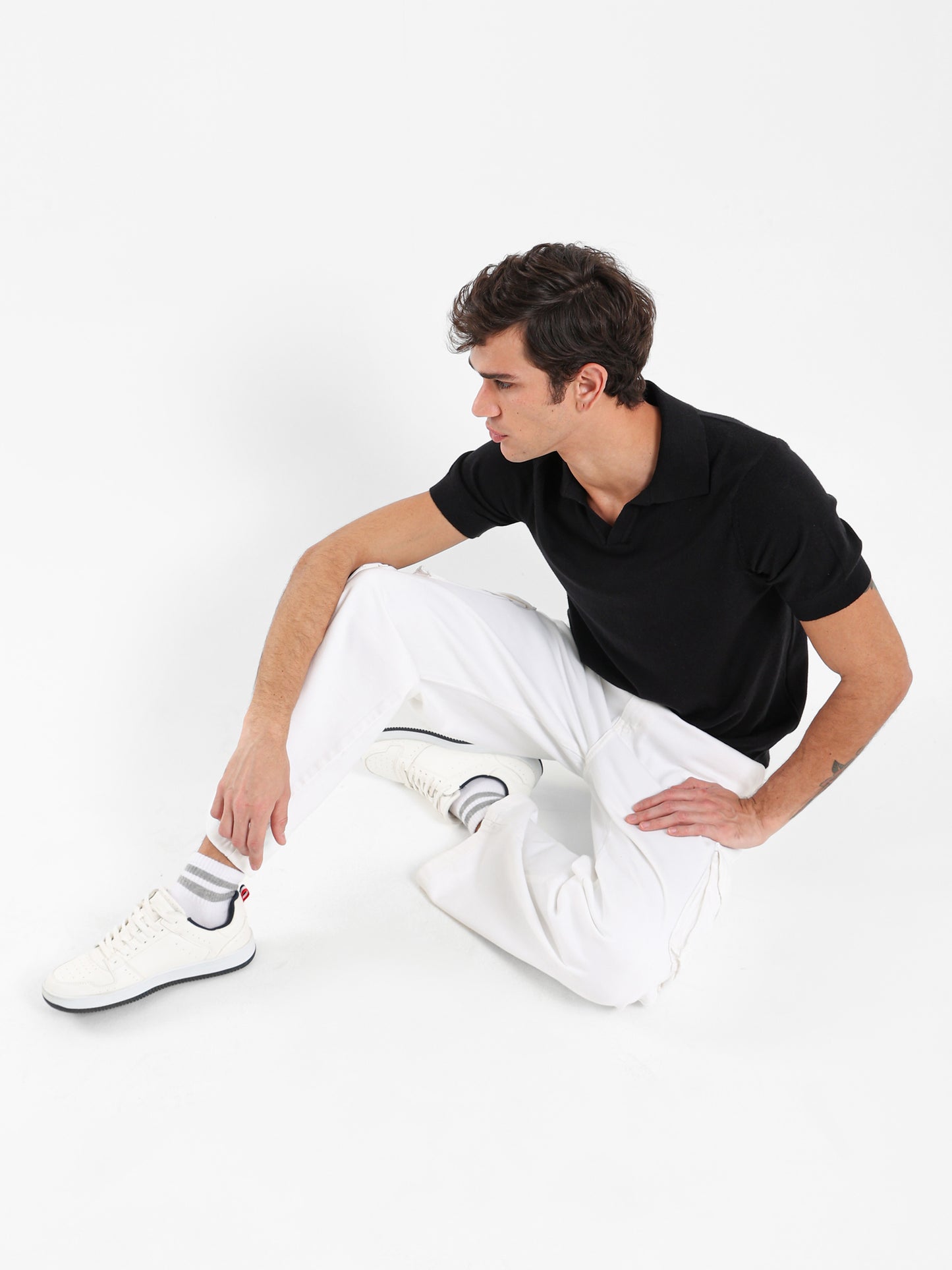 V-Placket Polo Shirt