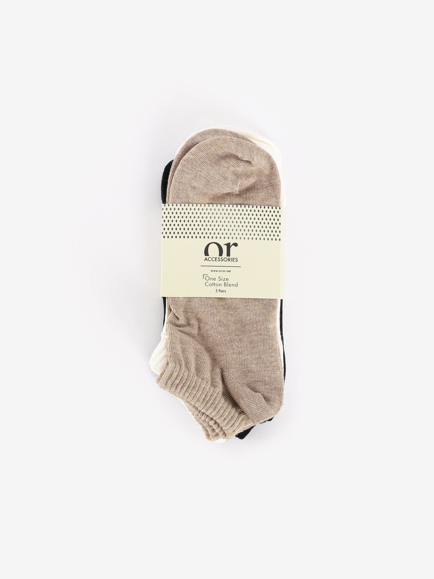 3-Piece Set of Basic Women Ankle Socks