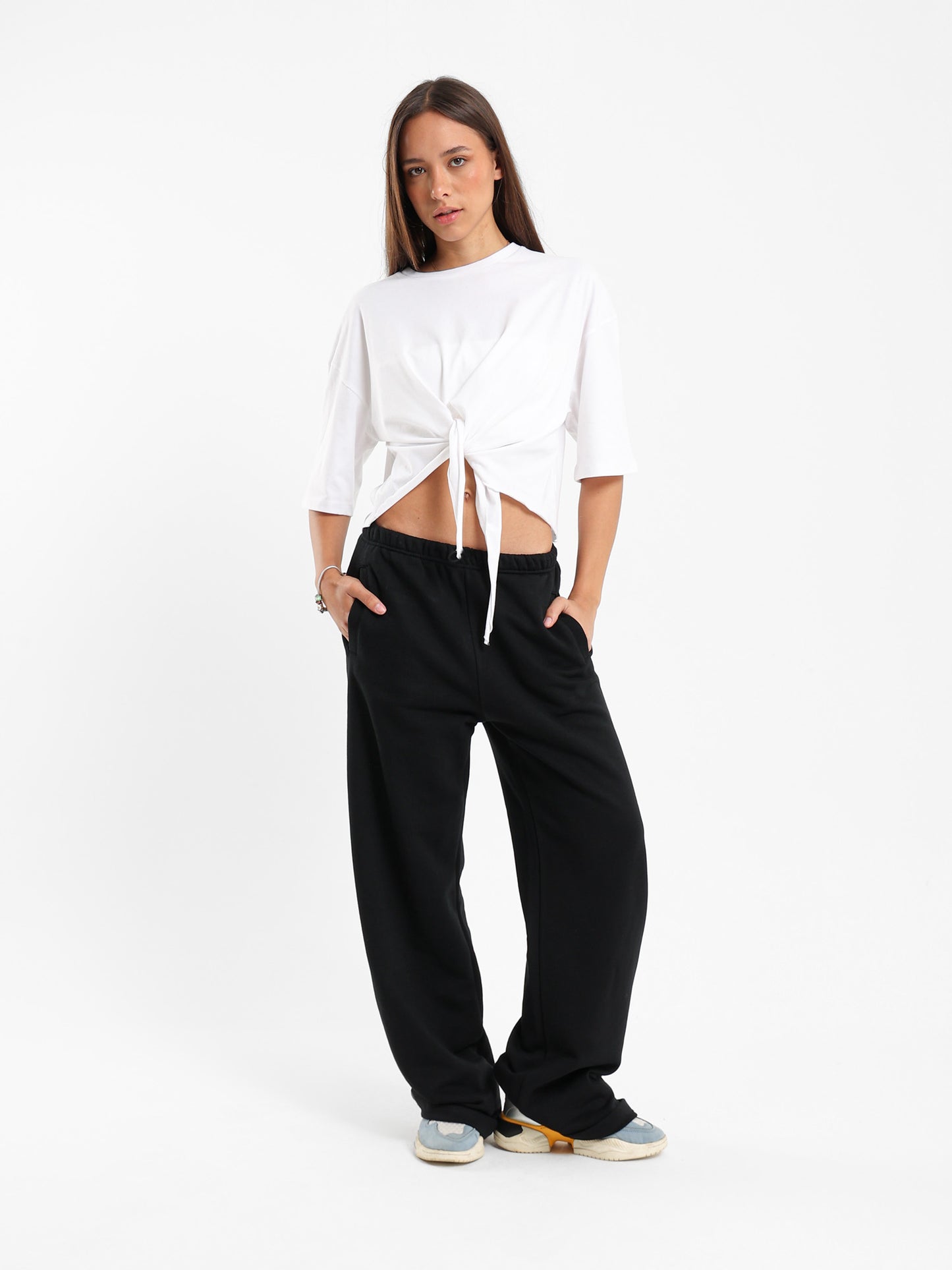Short Sleeve Front Tie T-Shirt