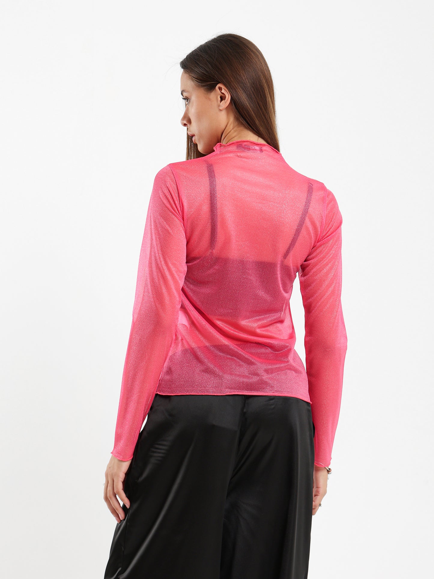 Mesh Long-Sleeve Top
