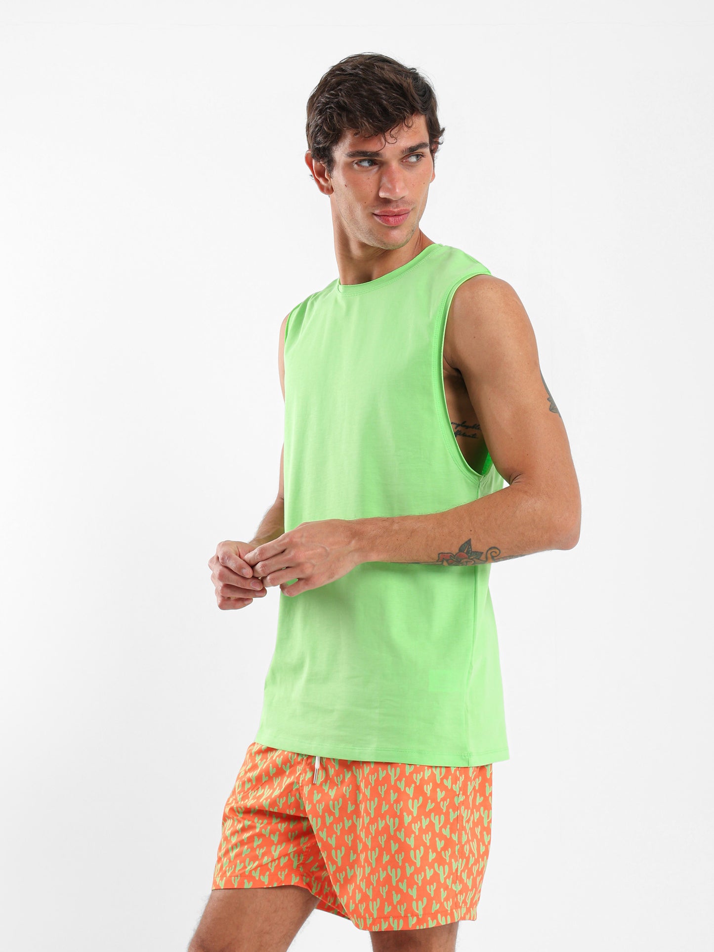 Basic Dropped Armhole T-Shirt