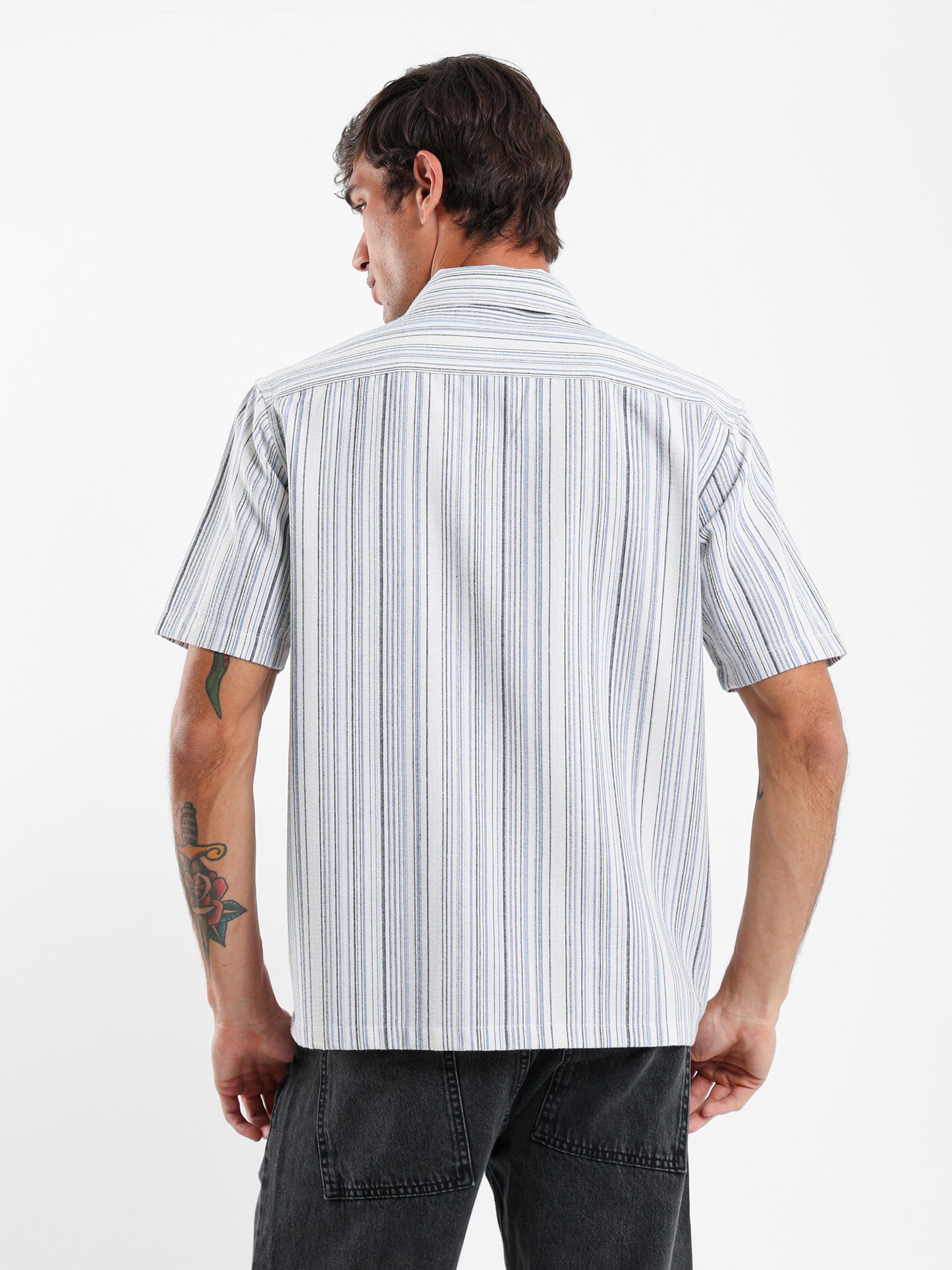 Irregular Print Camp Shirt