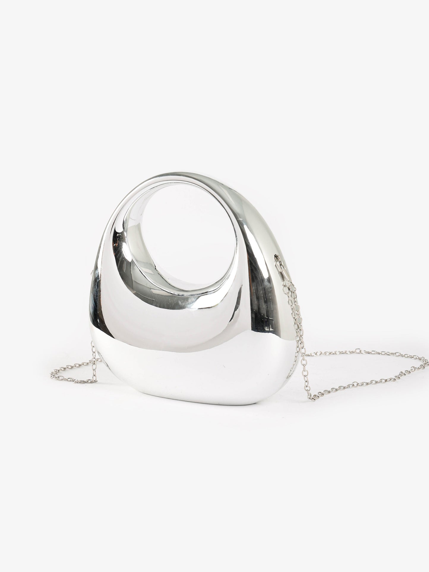 Metallic Sculptural Mini Handbag