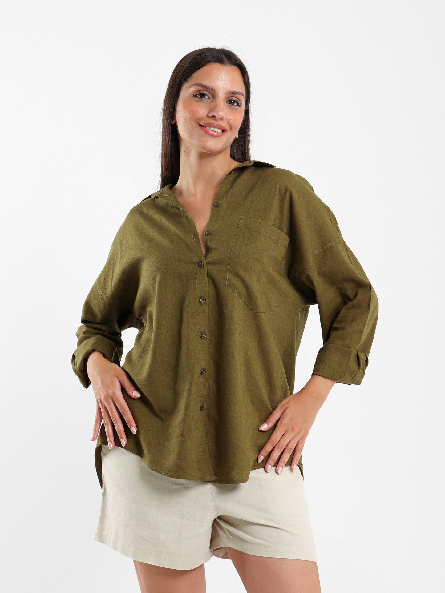 Oversized Linen Shirt