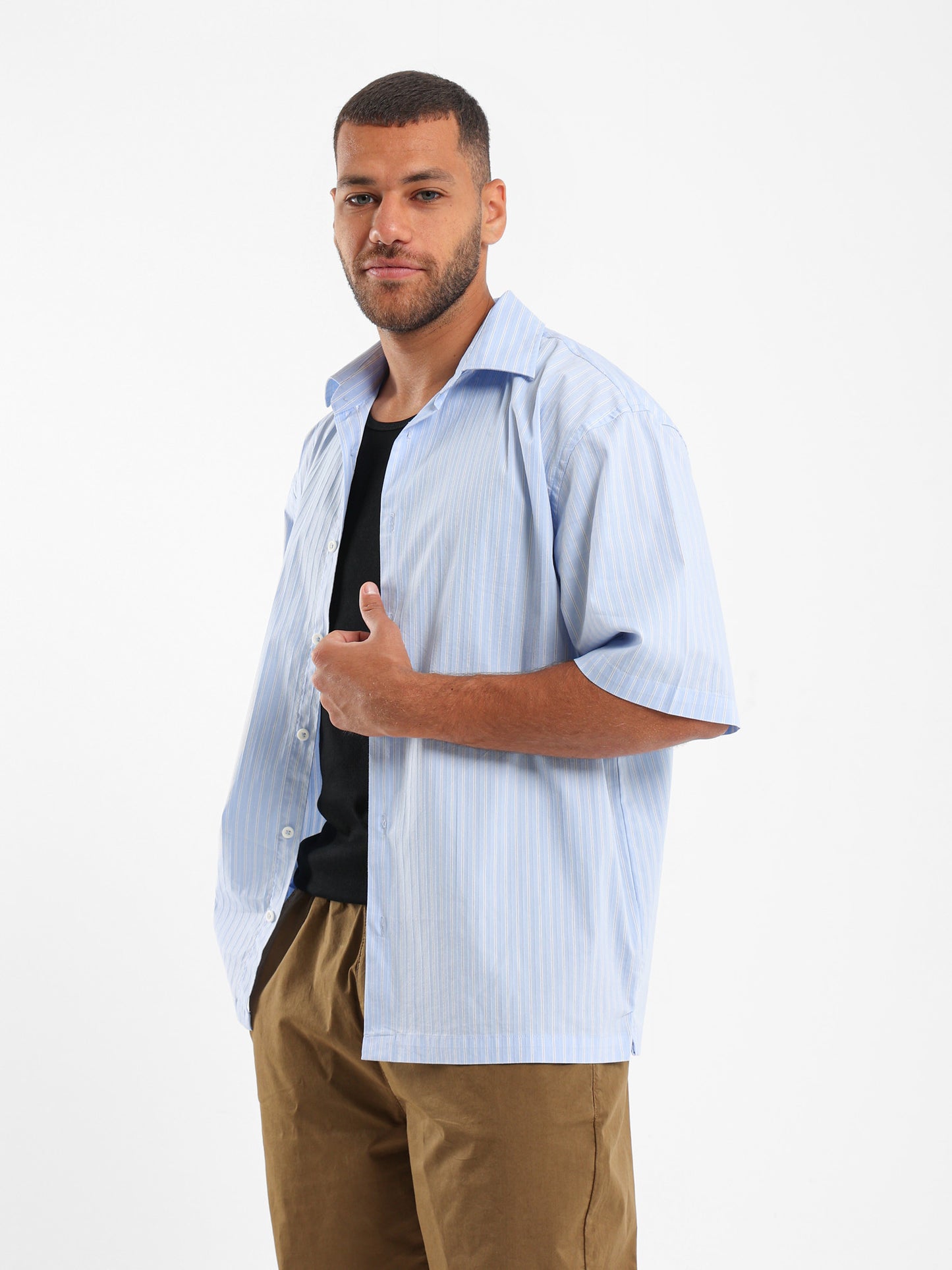 Relaxed Fit Striped Shirt