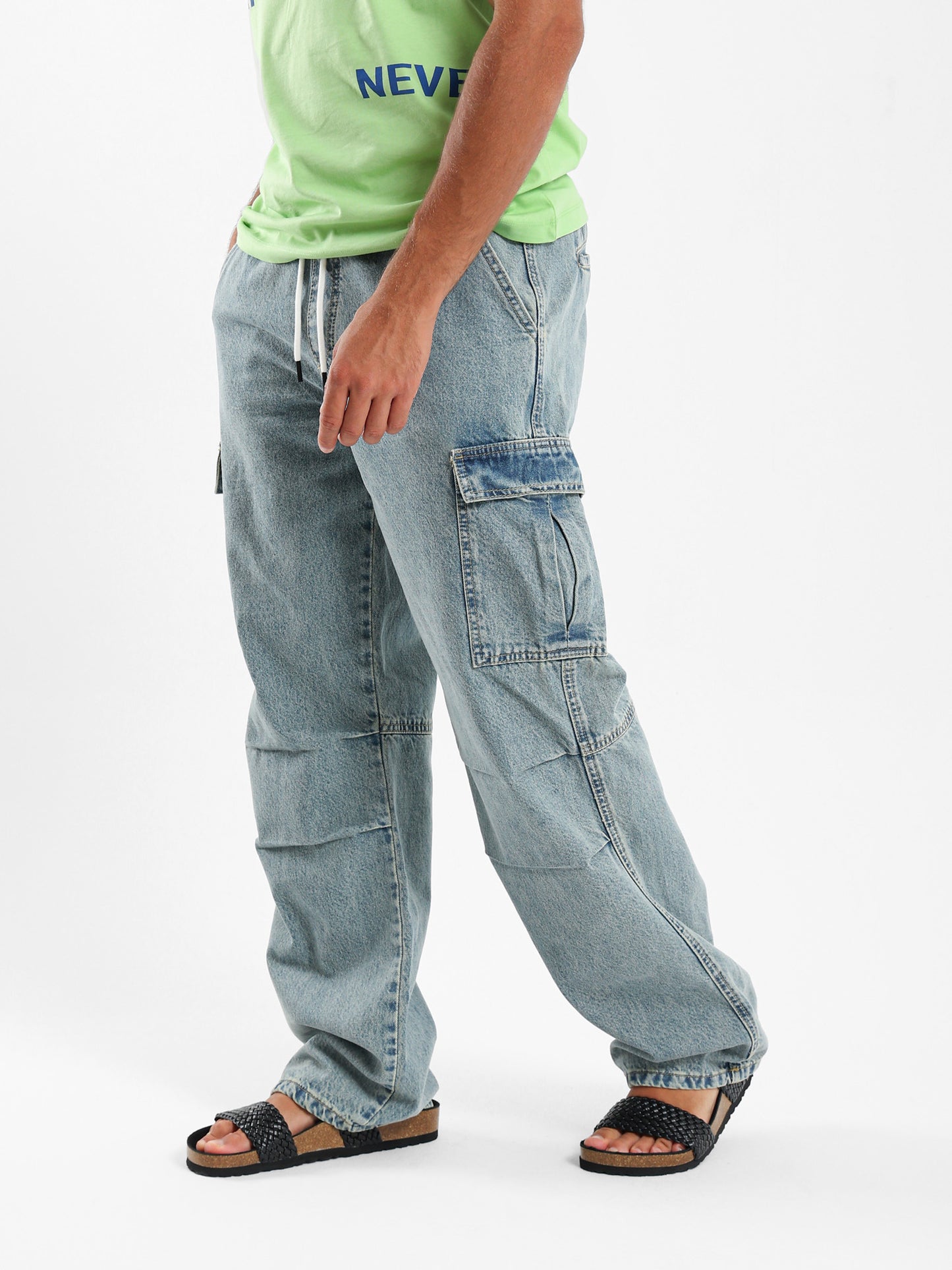 Jogger Jeans with Cargo Pockets