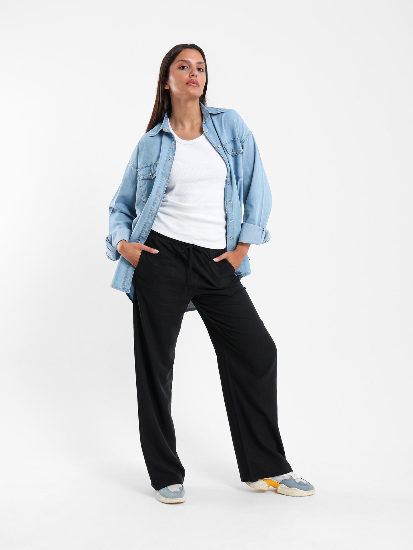 Drawstring Waist Pants
