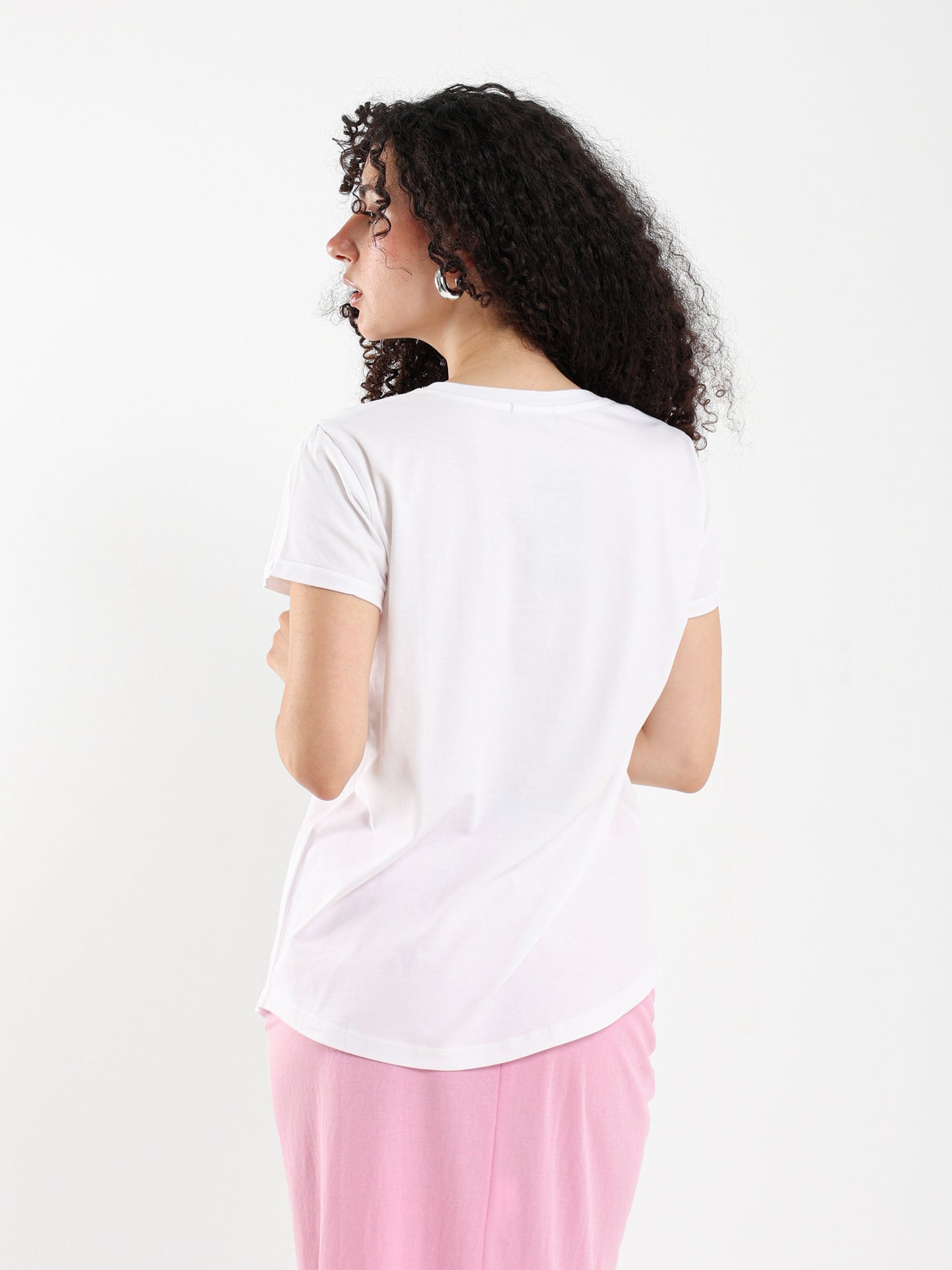 “Girls with Flowers” Embroidered Tee