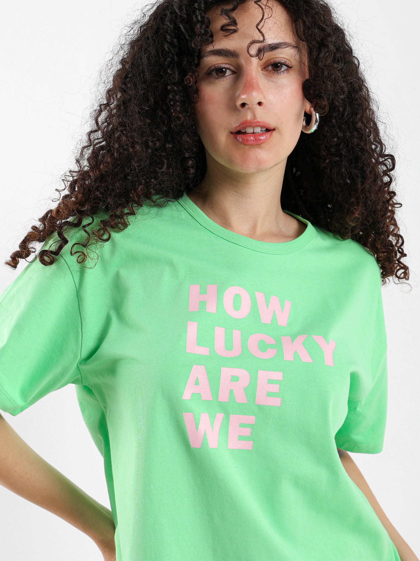 Loose-Fit Front Print T-Shirt