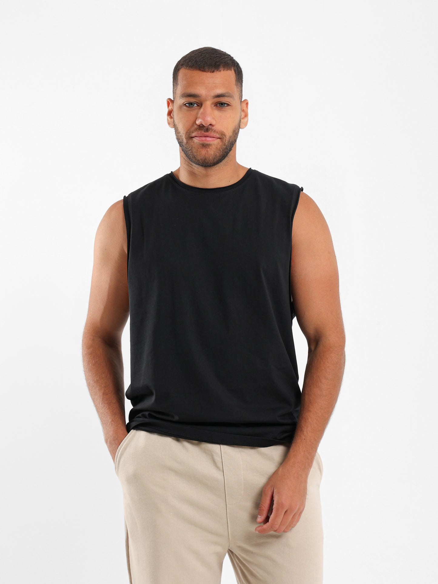 Basic Dropped Armhole T-Shirt