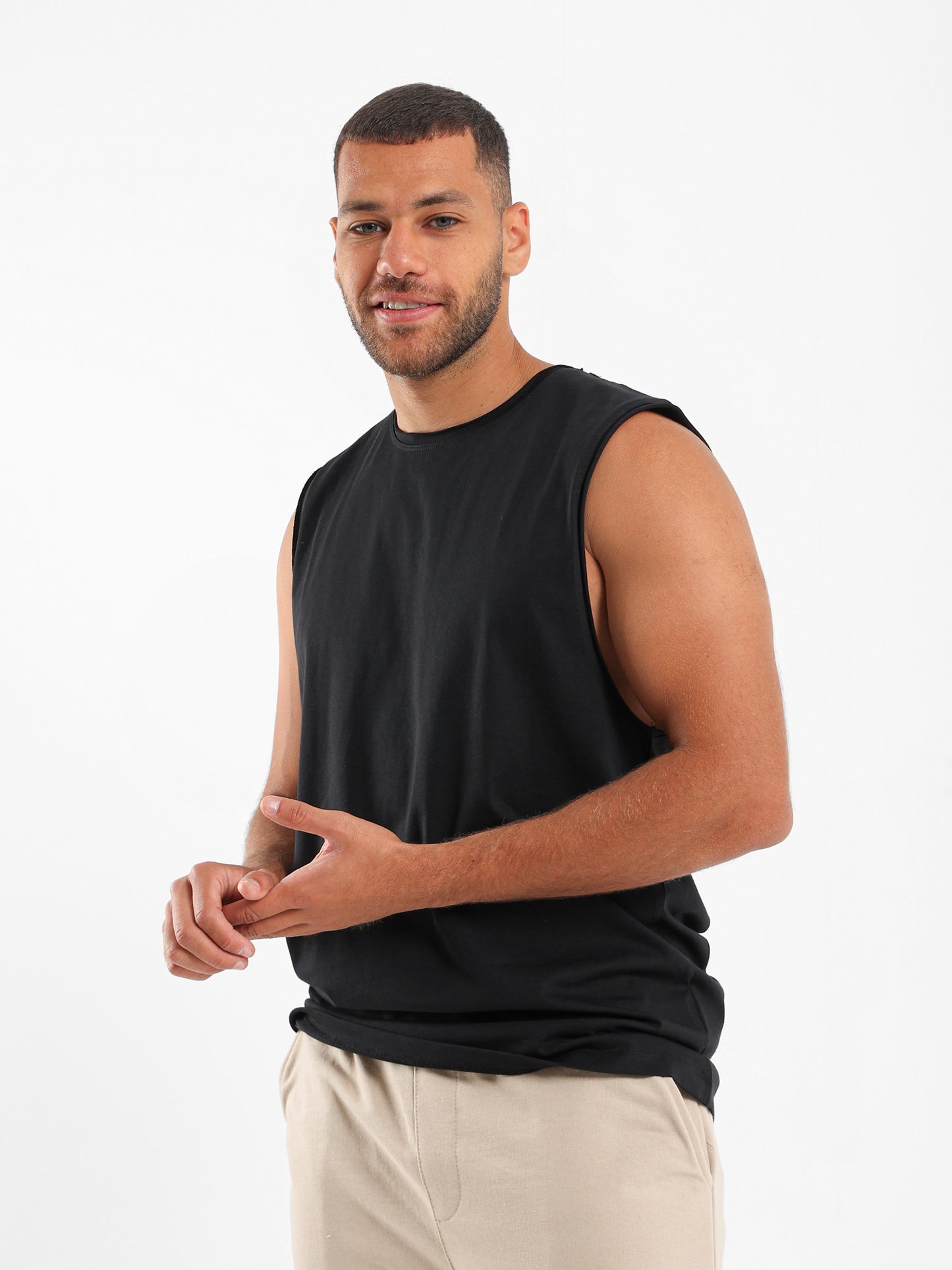 Basic Dropped Armhole T-Shirt