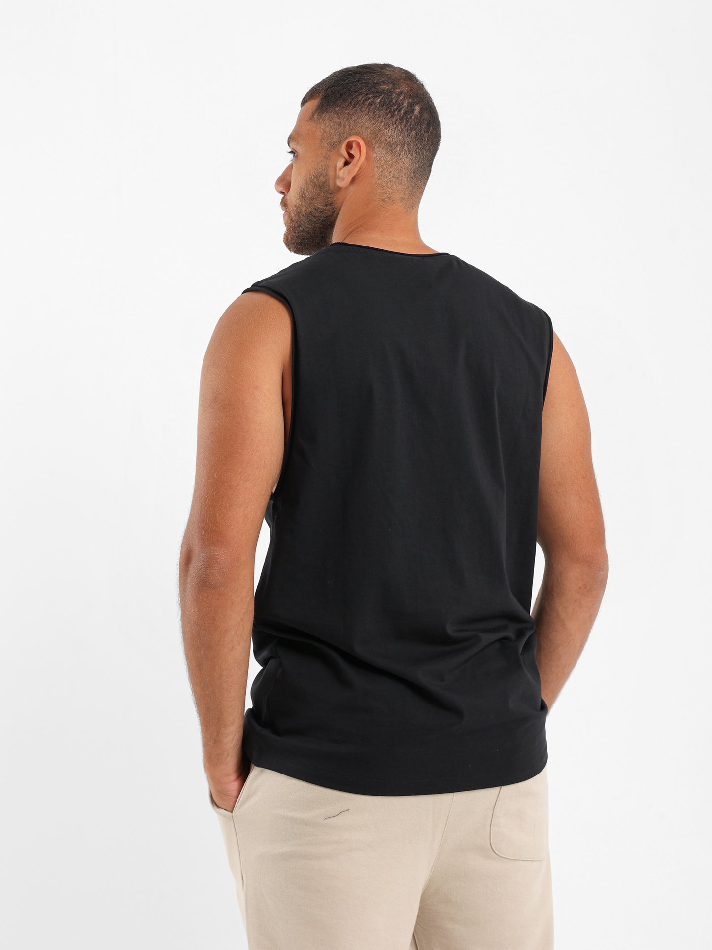 Basic Dropped Armhole T-Shirt