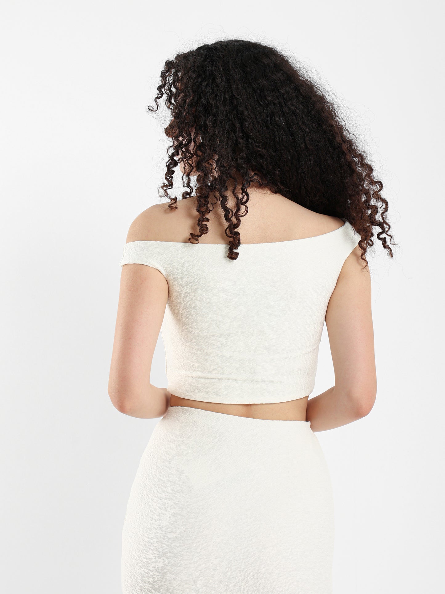 Textured Off Shoulder Top