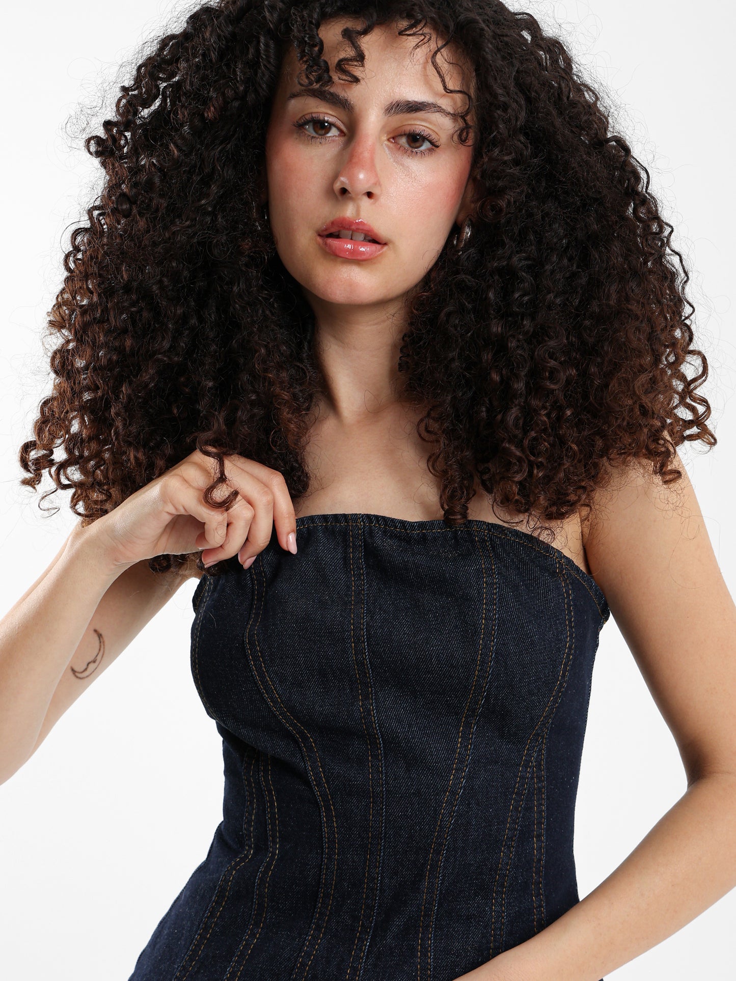Bandeau Denim Top