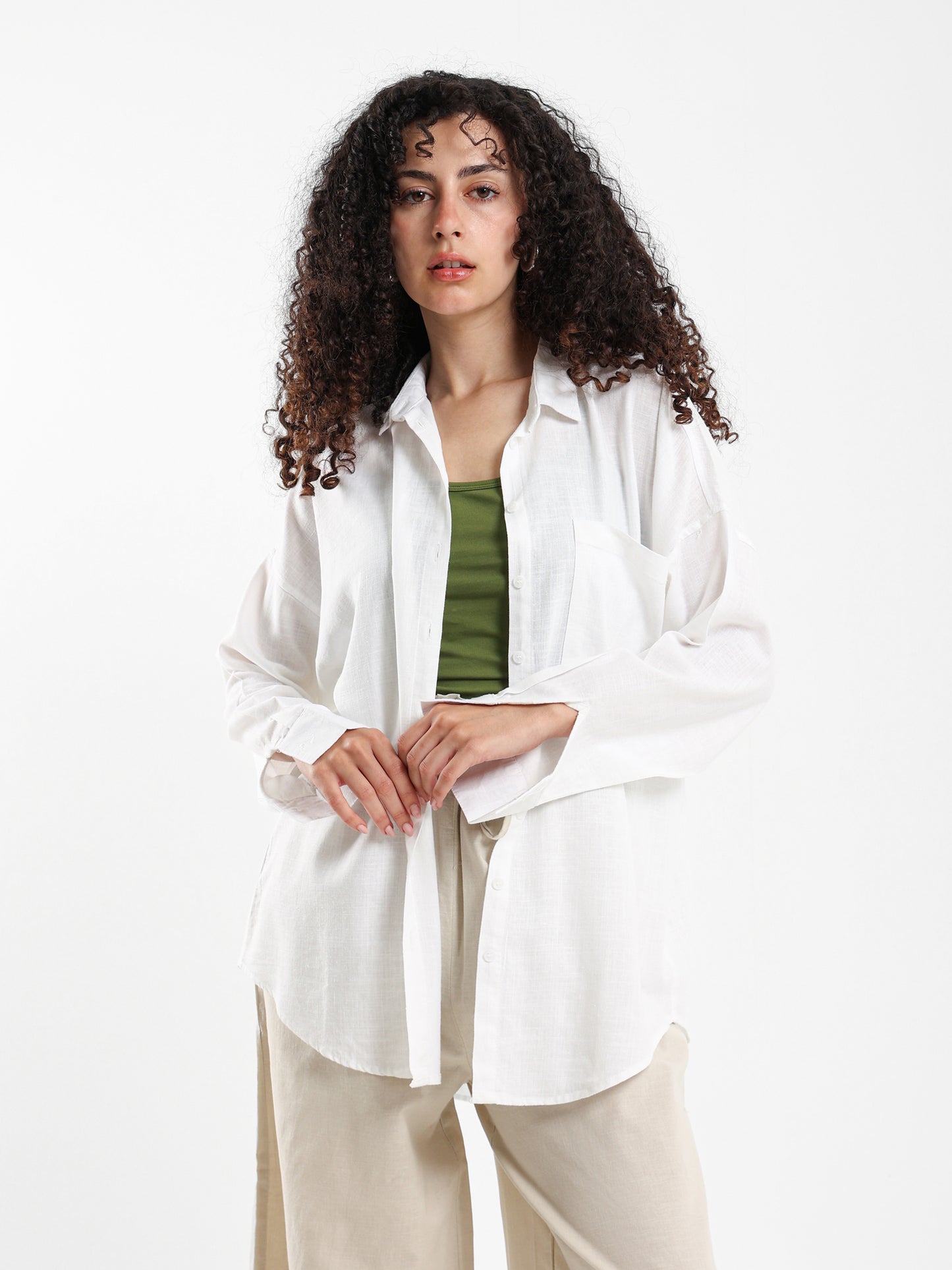 Oversized Linen Shirt
