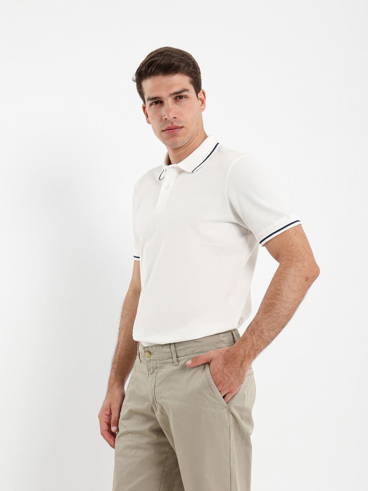 Stripe On Sleeves Polo Shirt