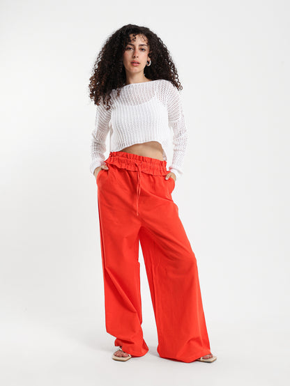 Tricot Loose Fit Knit Top
