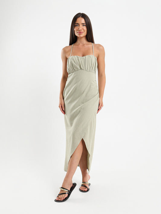 Asymmetrical Linen Dress