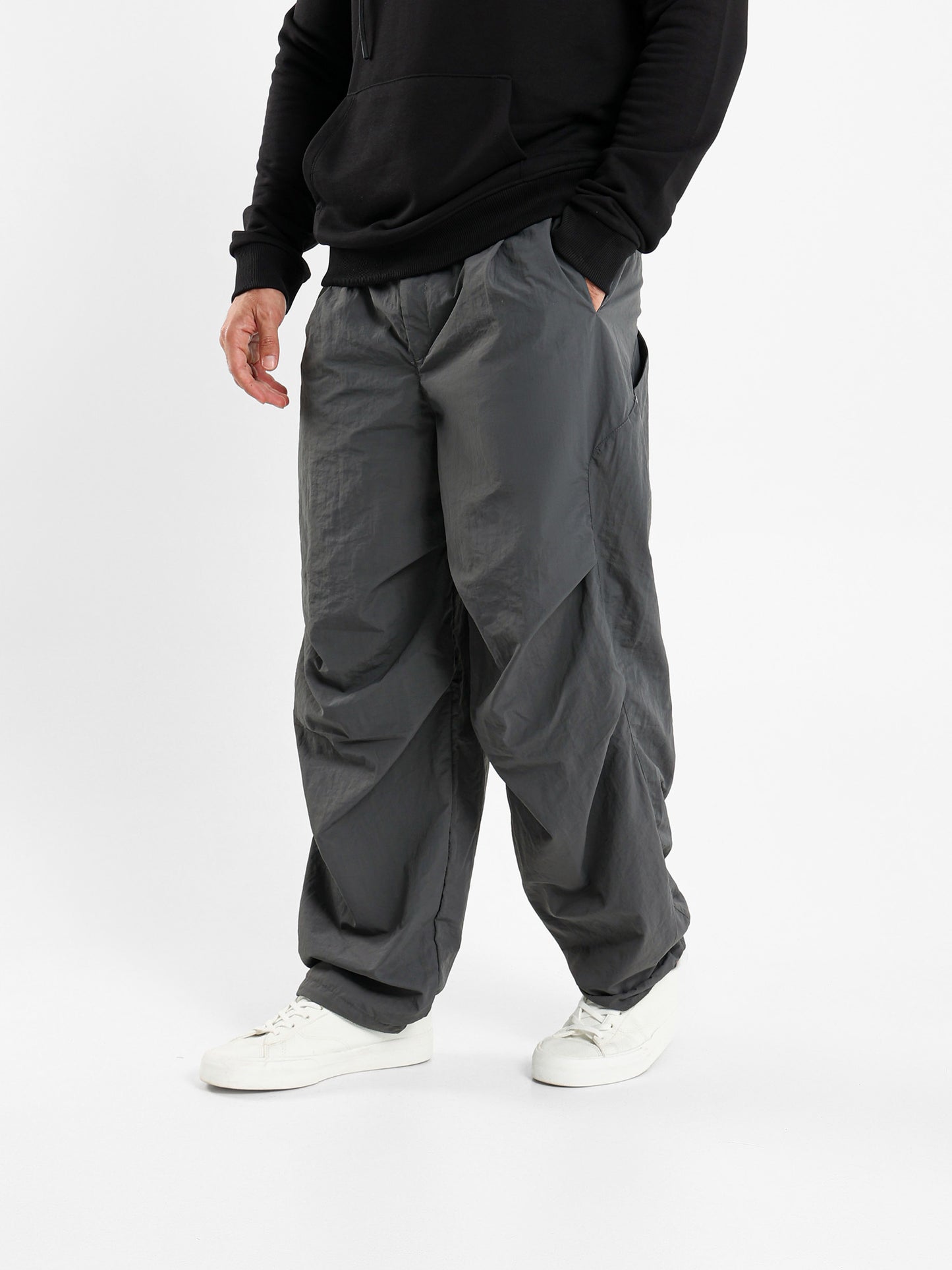 Relaxed Nylon City Pants
