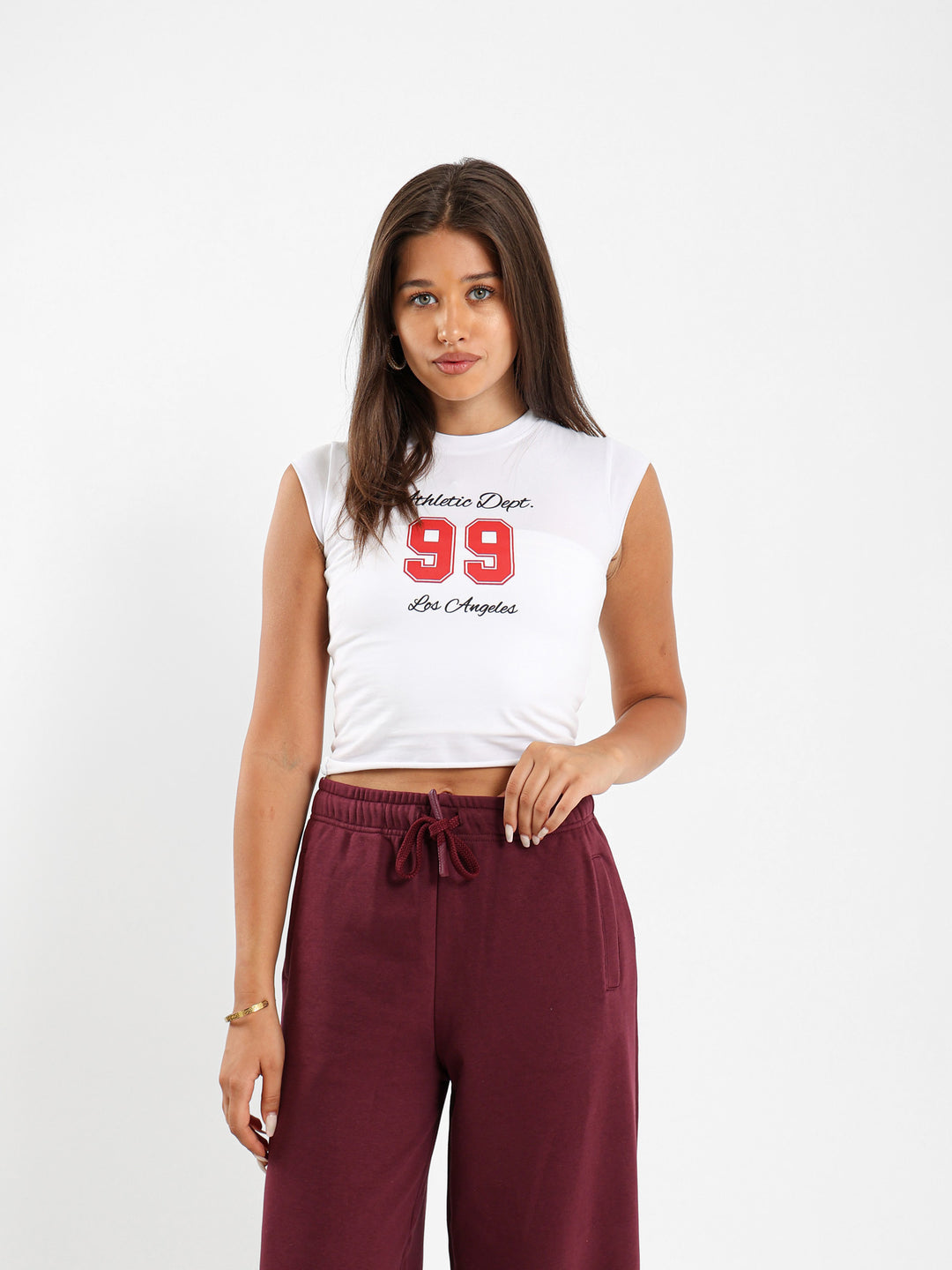 "99 Los Angeles" Print Fitted Tshirt