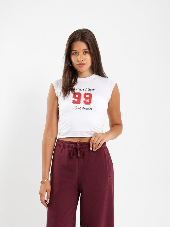 "99 Los Angeles" Print Fitted Tshirt