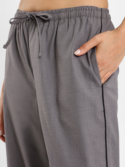 Loose Smart Pants with Side Piping