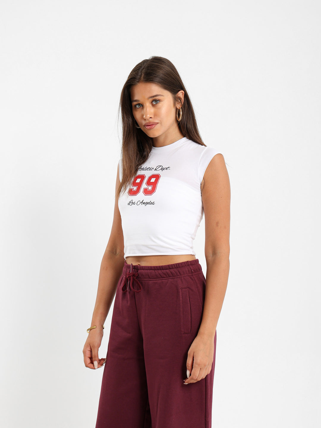 "99 Los Angeles" Print Fitted Tshirt