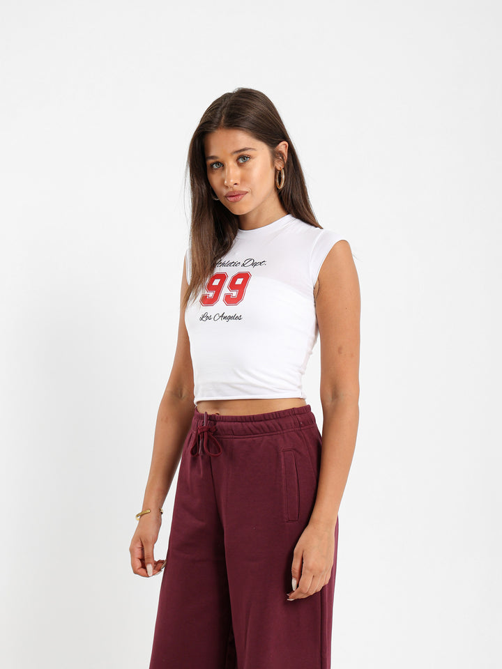 "99 Los Angeles" Print Fitted Tshirt