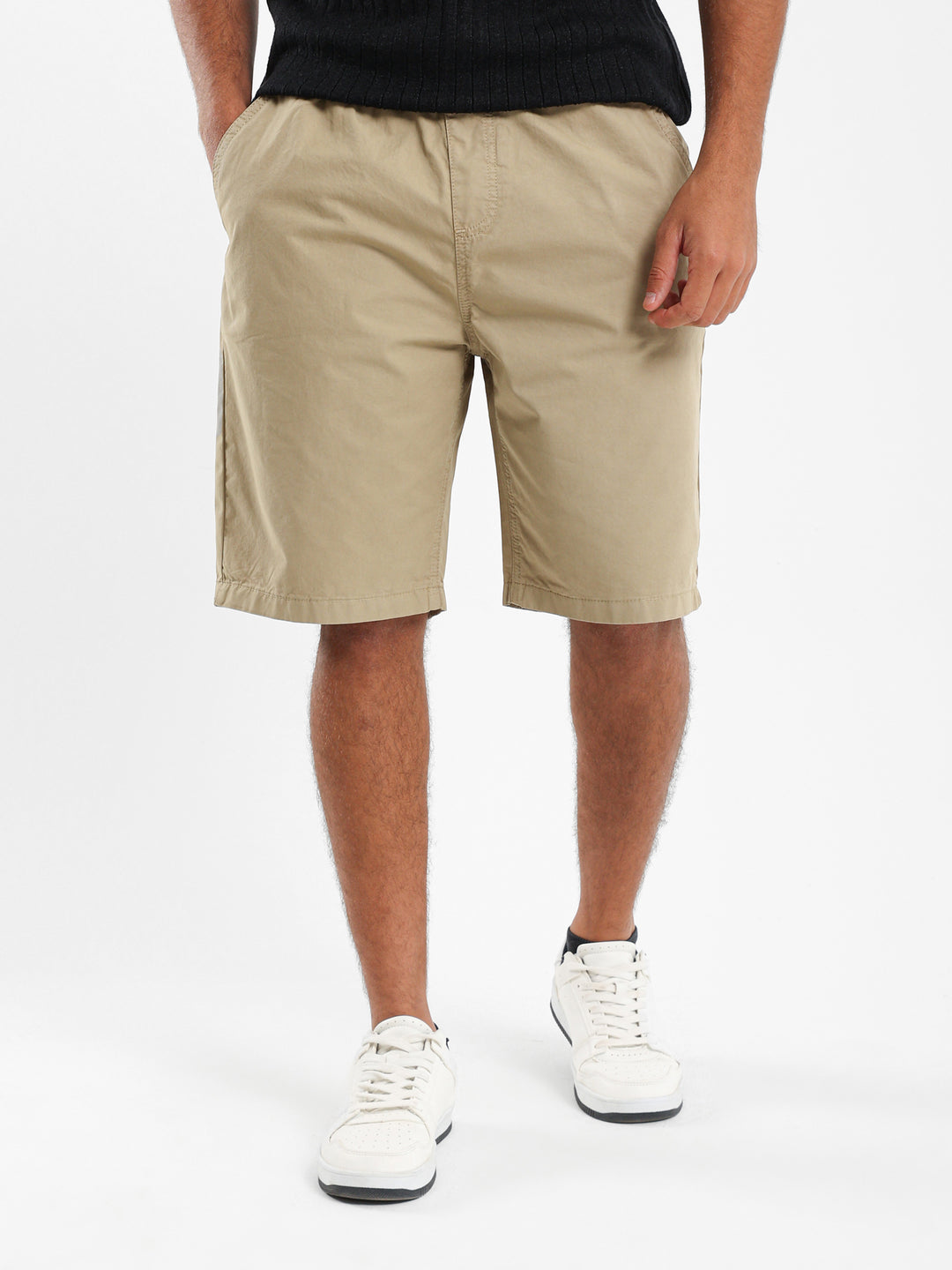 Woven Knee-Length Shorts