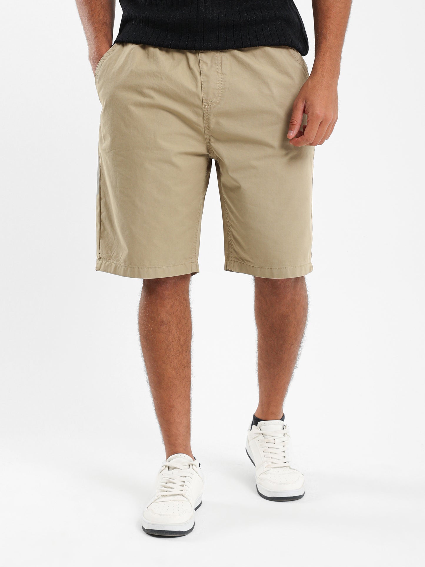 Woven Knee-Length Shorts