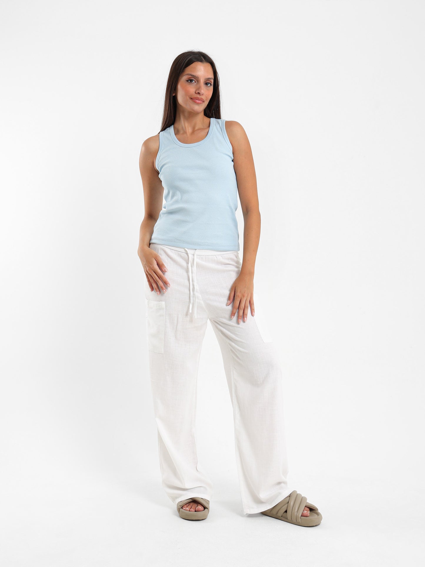 Sleeveless Solid Basic Top