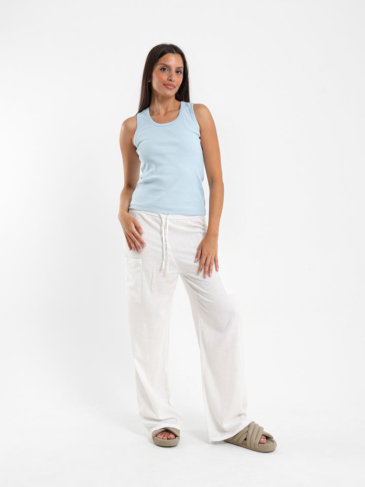 Sleeveless Solid Basic Top