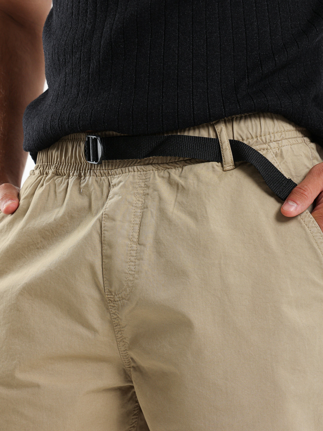 Woven Knee-Length Shorts